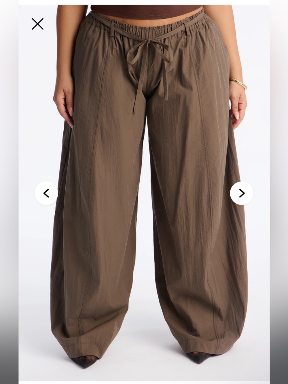 NWT Wide-Leg Windbreaker Pants SIZE XL